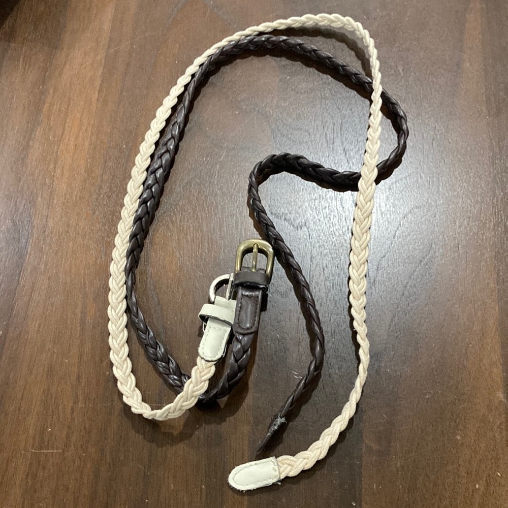 Braided style thin soft belts